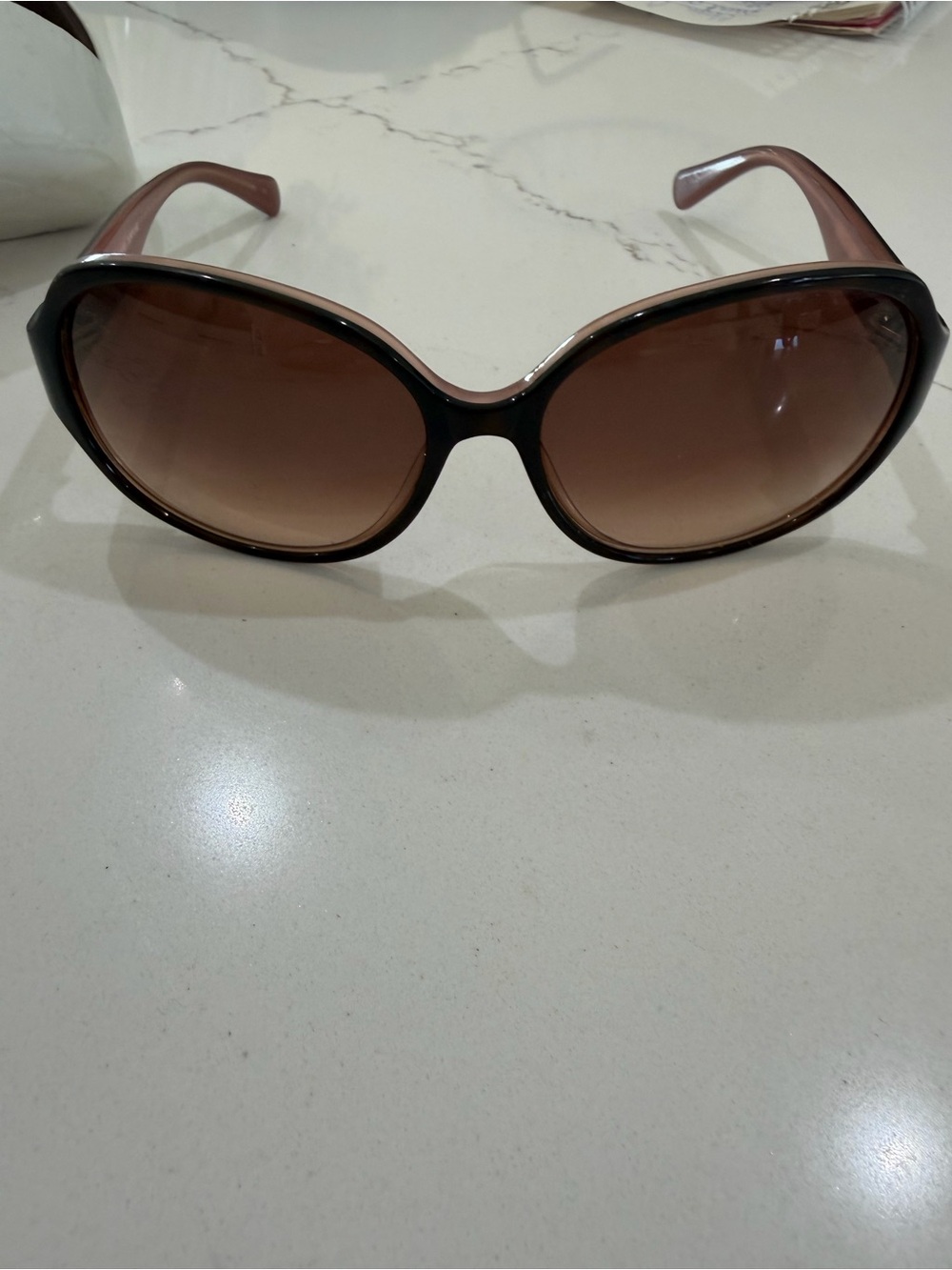 Coach Women's Brown Gradient Oversized Sunglasses